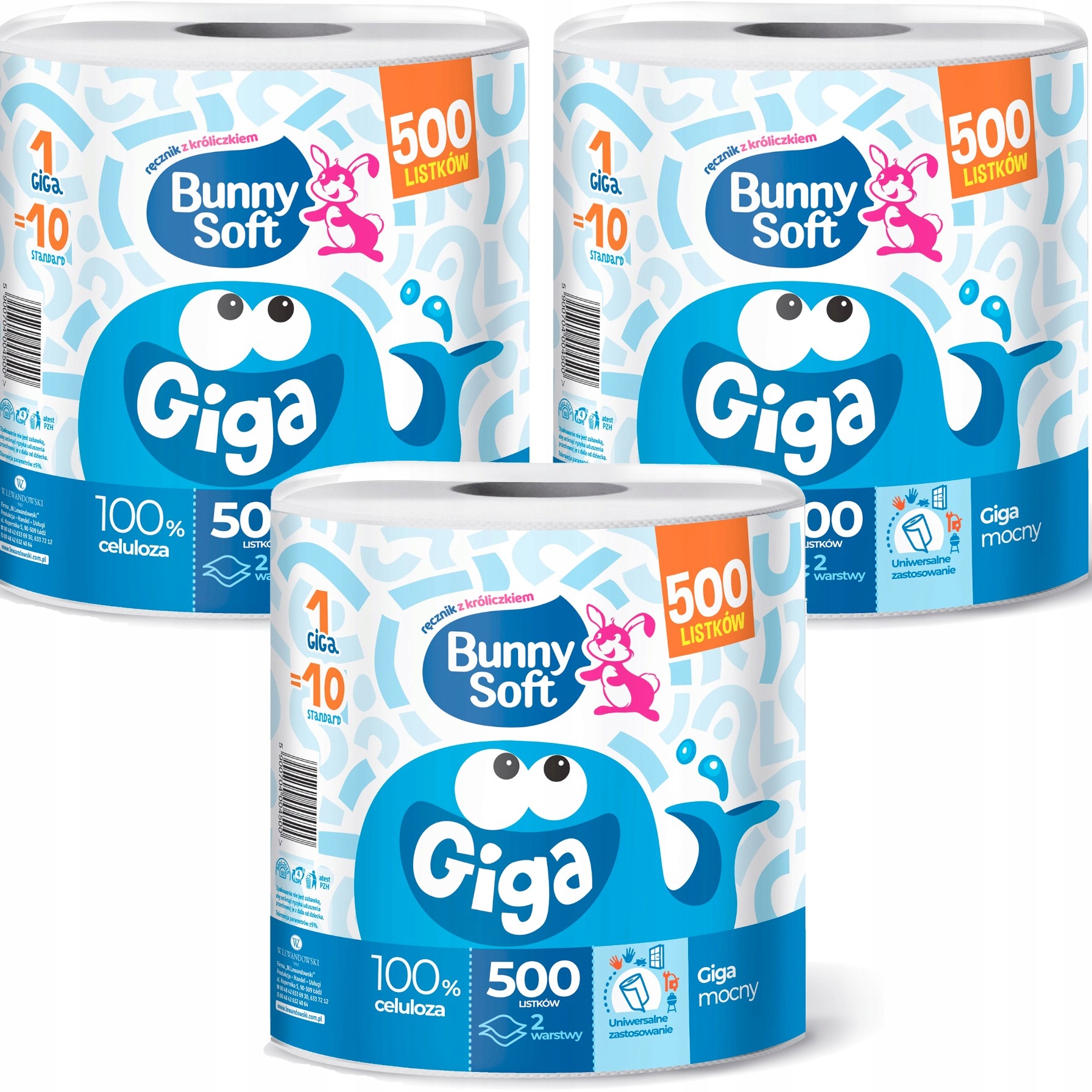

Bunny Soft Ręcznik Papierowy Giga 500 listków x 3