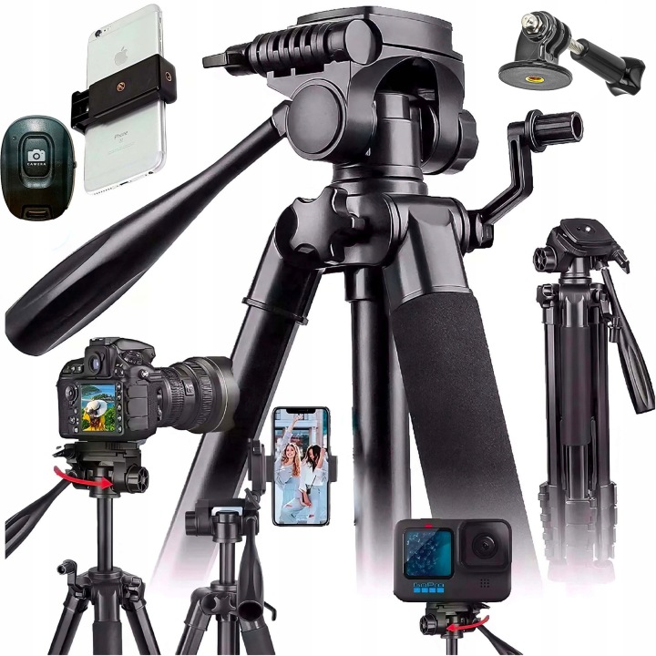 Stativ Tripod Držák na fotoaparát telefonu 60-168 cm Vysoký Max 168 cm Pilot Bt