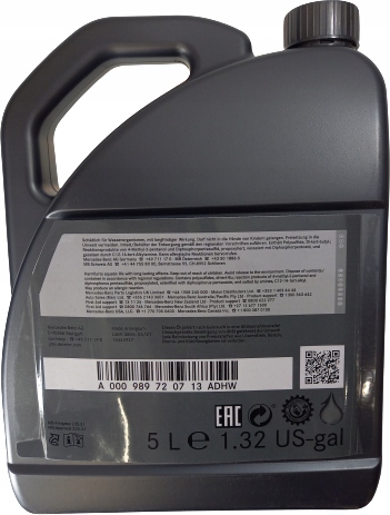 МАСЛО ДЛЯ ЗАДНЕГО МОСТА SPRINTER 907 910 5L