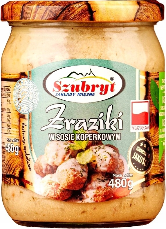 ZRAZIKI w sosie koperkowym SZUBRYT 480g