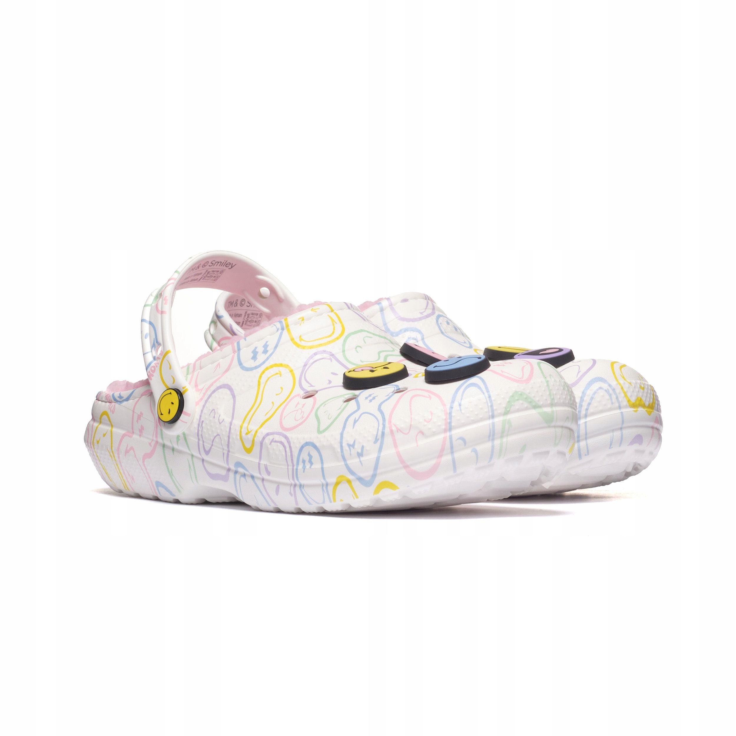 Nazouváky Crocs Smiley Classic Lined Clog 211696-90H Vícebarevné 38-39 Un...