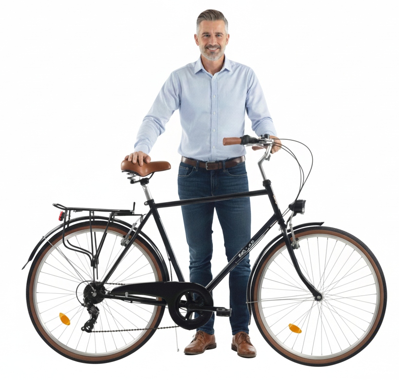 Męski Rower Lekki Miejski 28 Dallas 21 cali