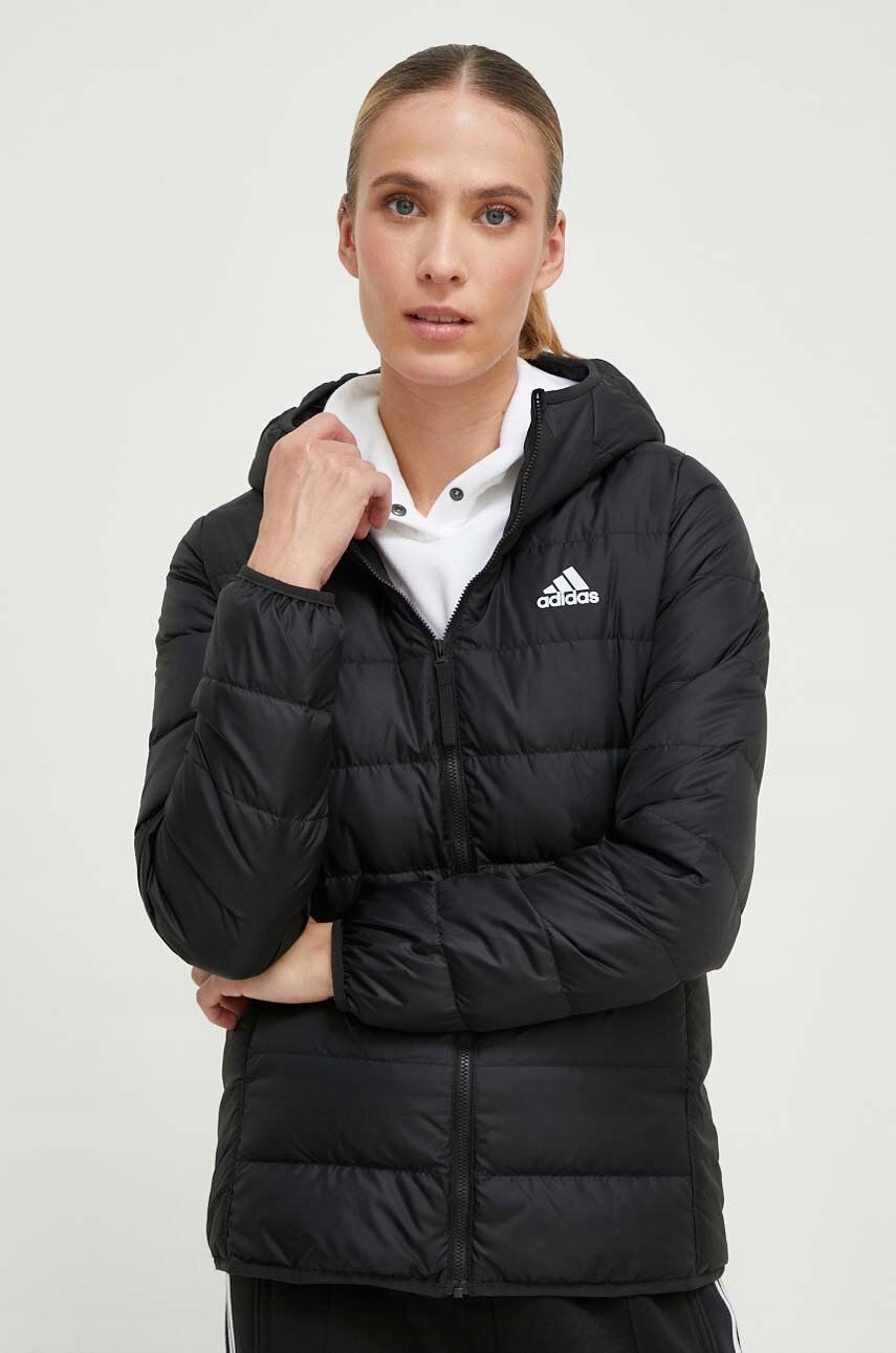 Adidas Zimní Bunda Dámská Péřová Teplá Černá s kapucí HZ5724 vel. Xs
