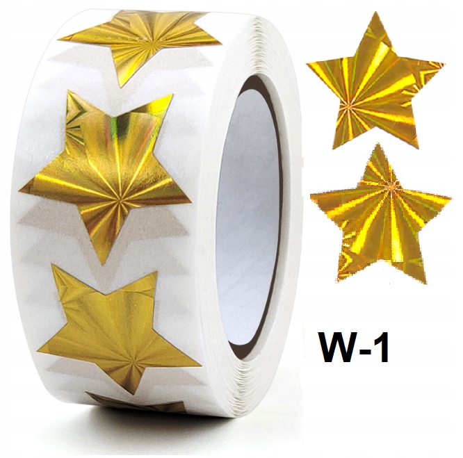 NAKLEJKI GWIAZDKI NA PREZENTY ŚWIĄTECZNE BOŻE NARODZENIE 25 x 25 mm 100 szt