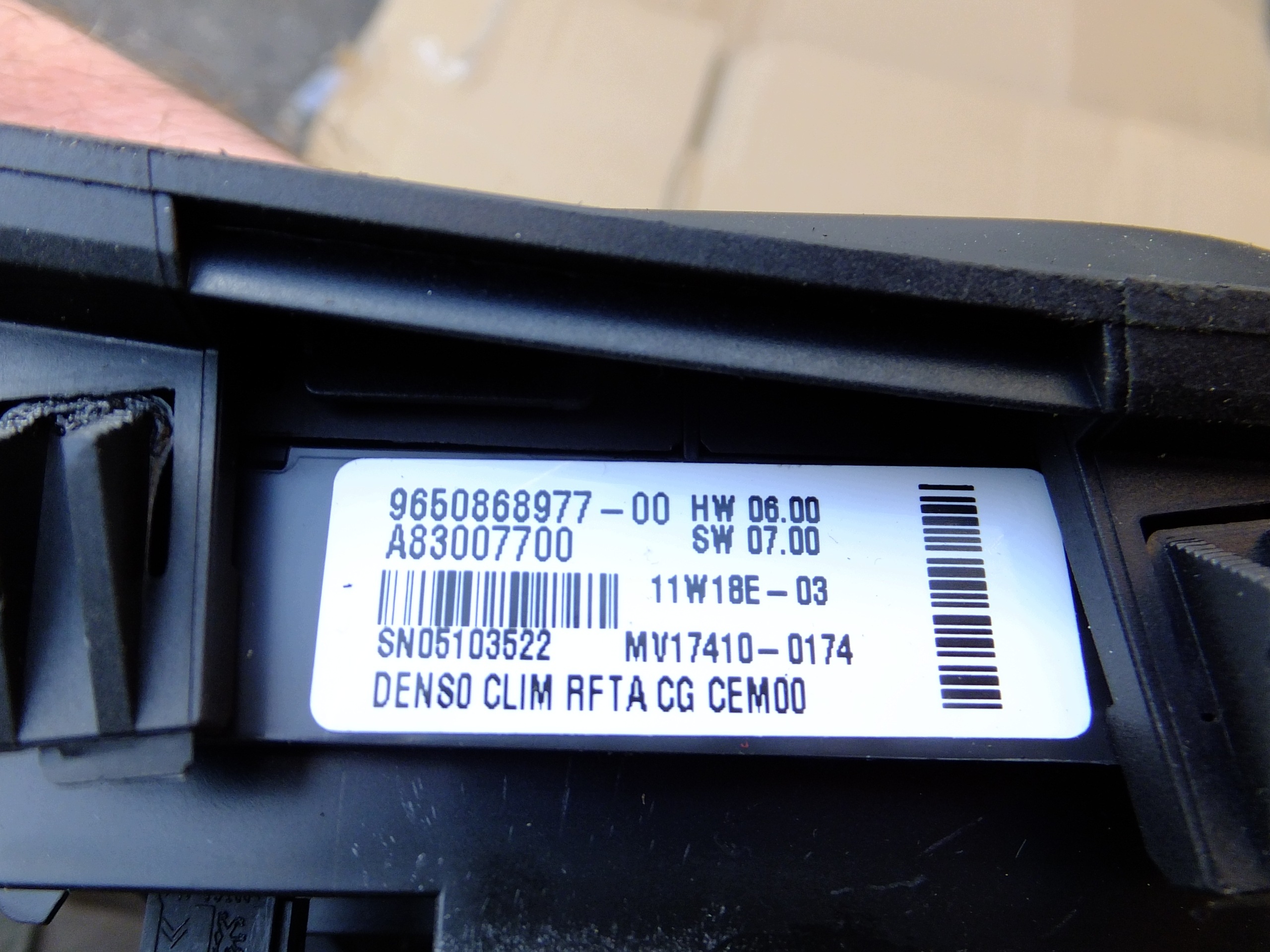 panel Controllo CLIMATIZZATORE ARIA CONDIZIONATA citroen c4 picasso e 2011r 9650868977