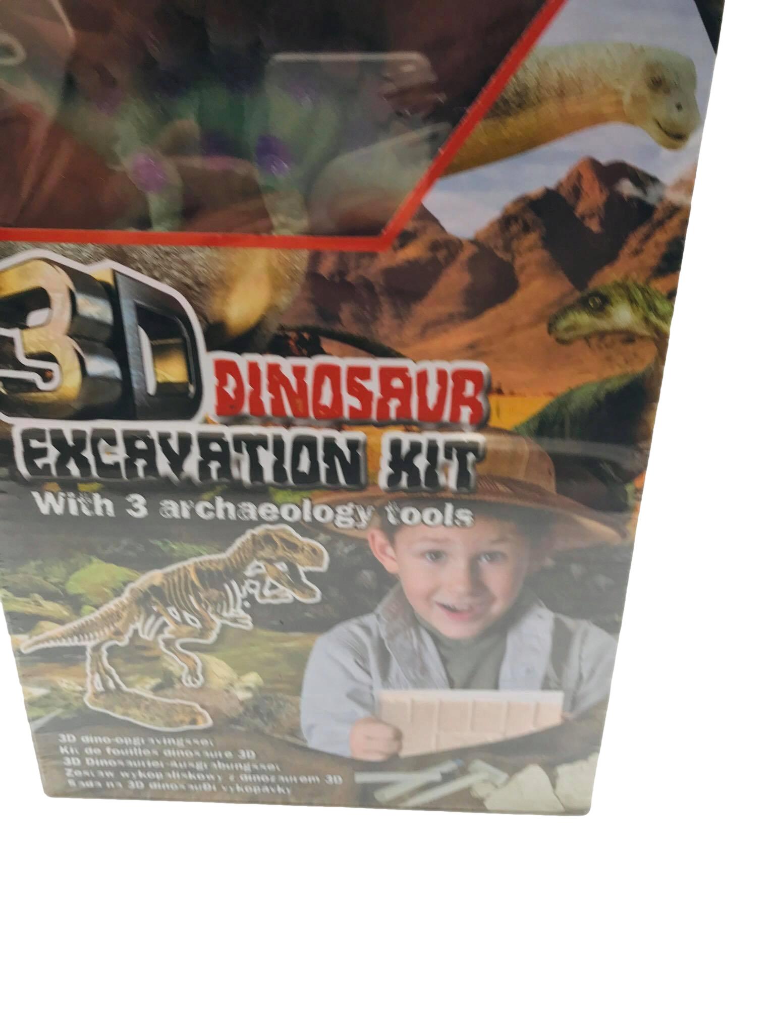 GRA ZABAWA ZESTAW WYKOPALISKO DINOZAURY JURASSIC