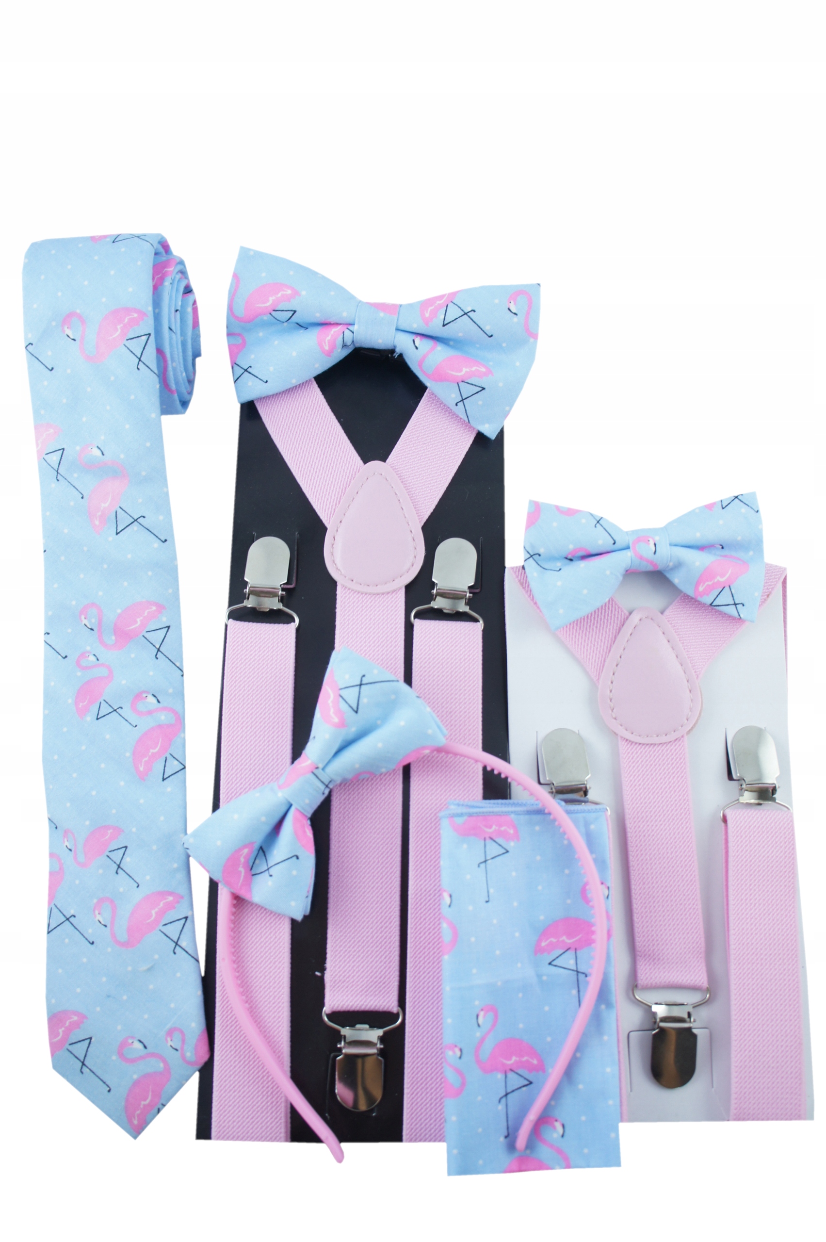 Poszetka do marynarki w FLAMINGI RÓŻOWE LETNIA Materiał dominujący poliester