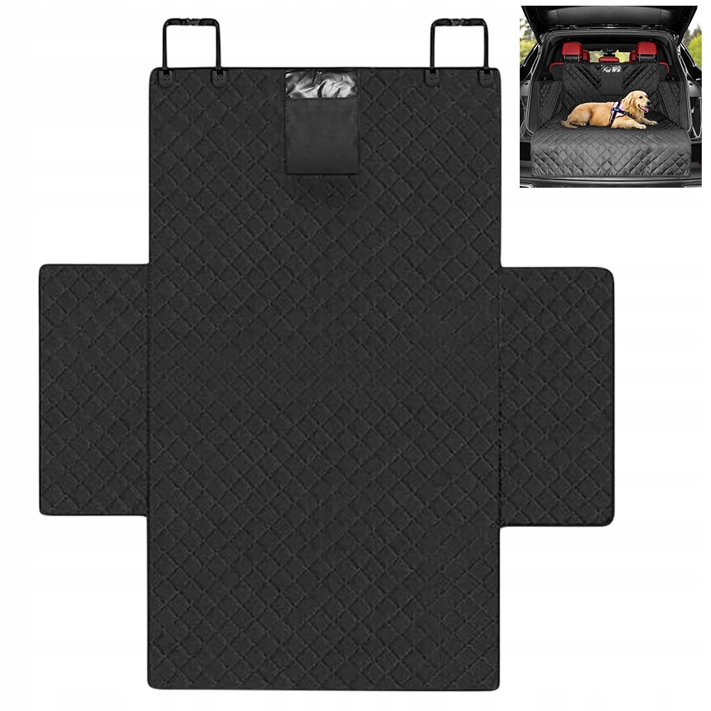 Levně Ochranná podložka na zadní sedadlo černá do auta pro psa 185*104*33cm