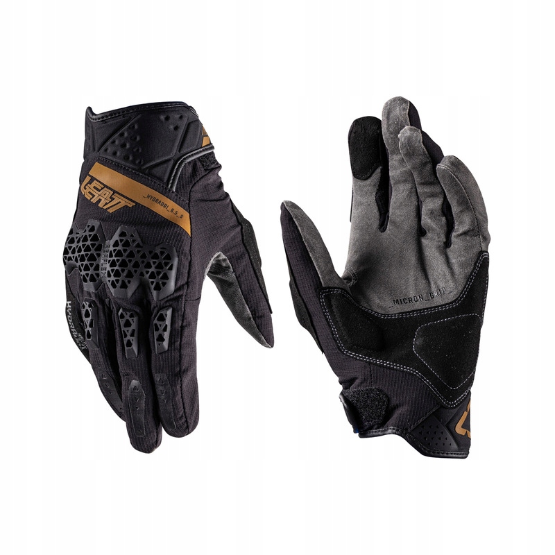 Motocyklové Rukavice Leatt Adv Hydradri 6.5 Short Stealth Black Grey XL