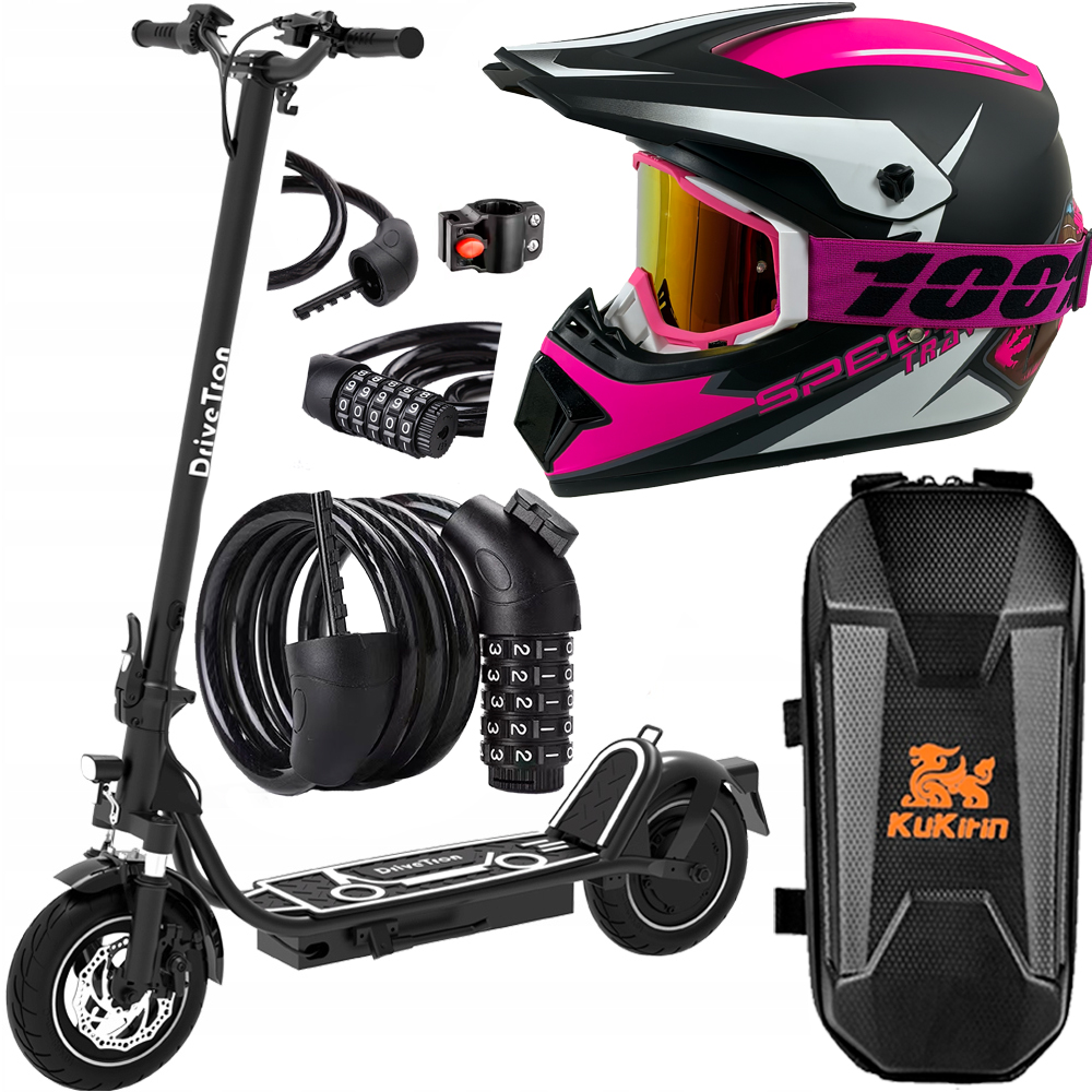 Elektrická vozidla DriveTron DT01 800W 30km/h 16V 13Ah 50KM 10" dárky
