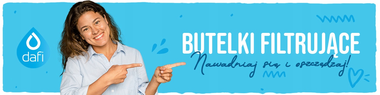 Butelka filtrująca Dafi SOLID 0,7l +6 turkusowa Model Solid