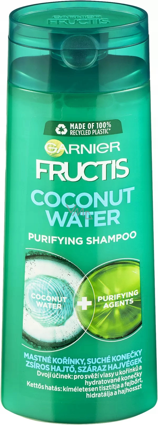 Garnier Fructis Coconut Water posilňujúci šampón na mastné korienky a suché k