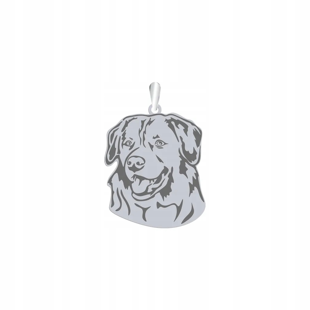 Stříbrný přívěsek z Nova Scotia Duck Tolling Retriever 925 Žena Gravírování