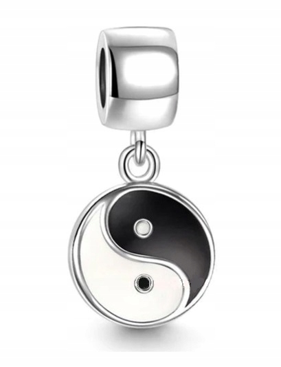 Charms do bransolet yin yang srebro C309