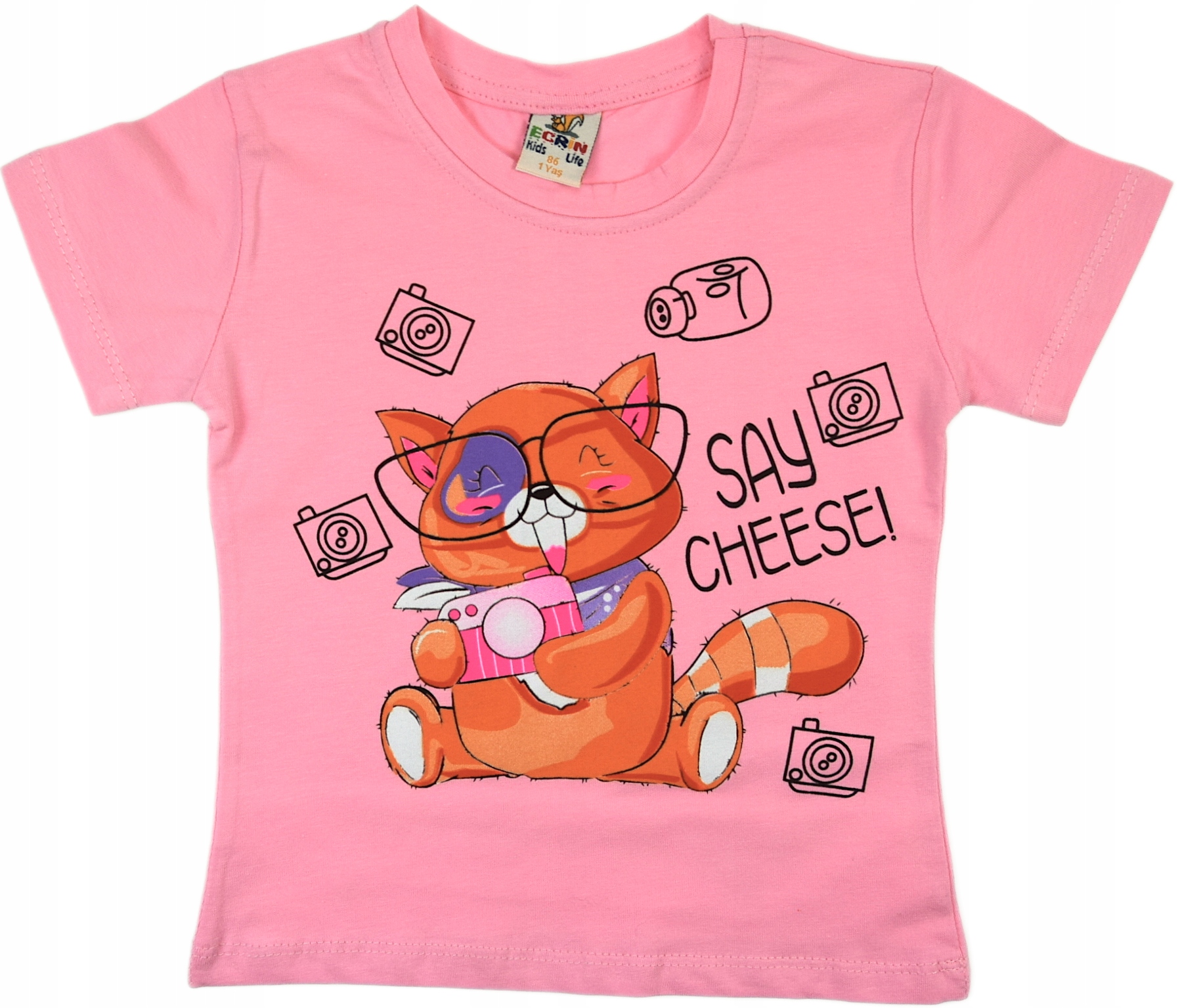 

Bluzka Koszulka T-shirt Dla Dziewczynki Kotek 98