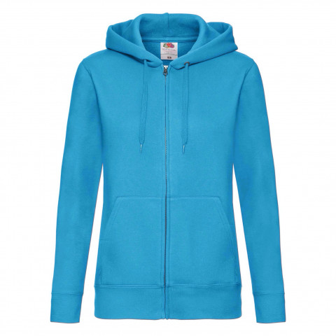 

Bluza damska Premium Sweat Jacket FruitLoom AzurXS
