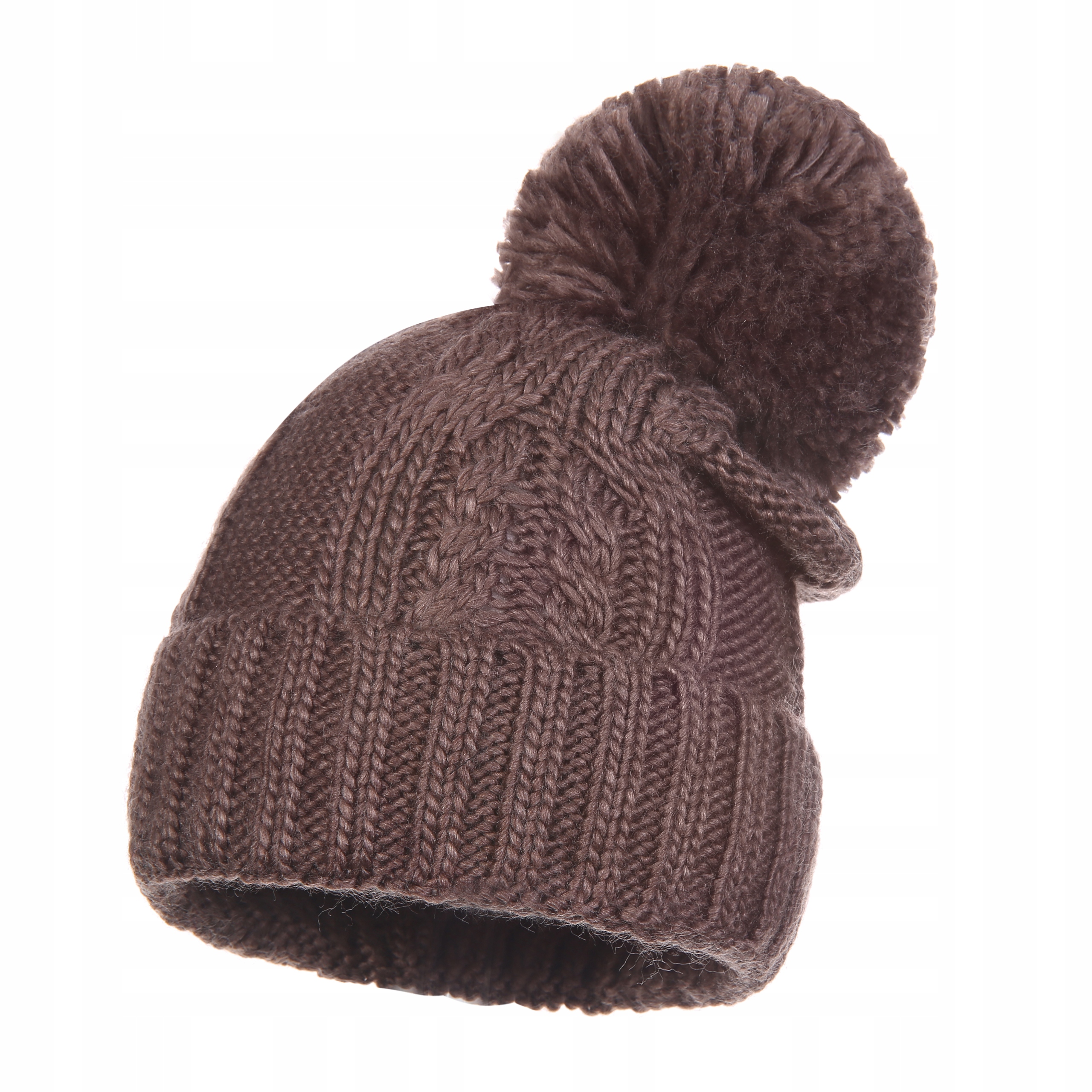 

Polska Czapka Damska Zimowa Z Pomponem Wywijana