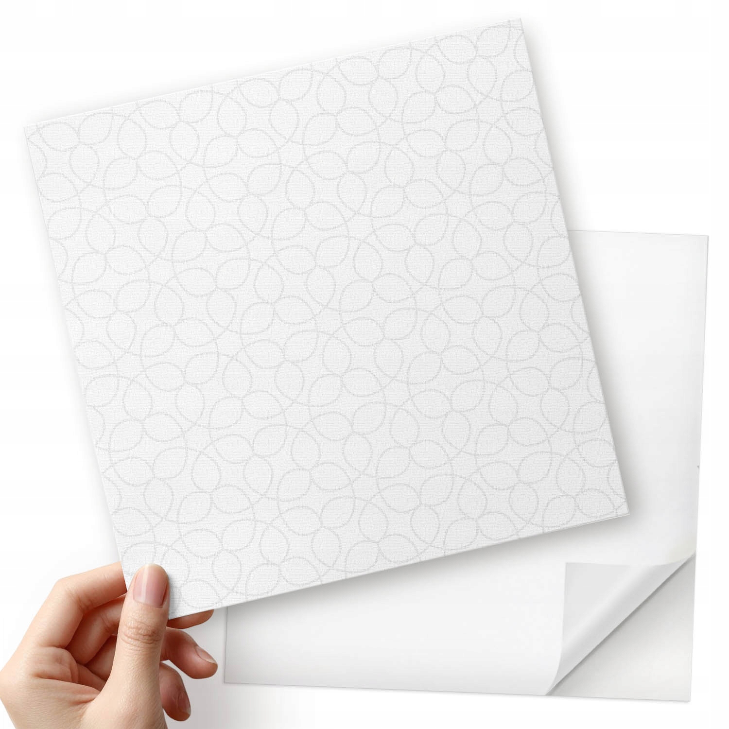 Sada Pvc dlaždic Finezivní kruhy v tlumeném barevném provedení 20x20x20 cm
