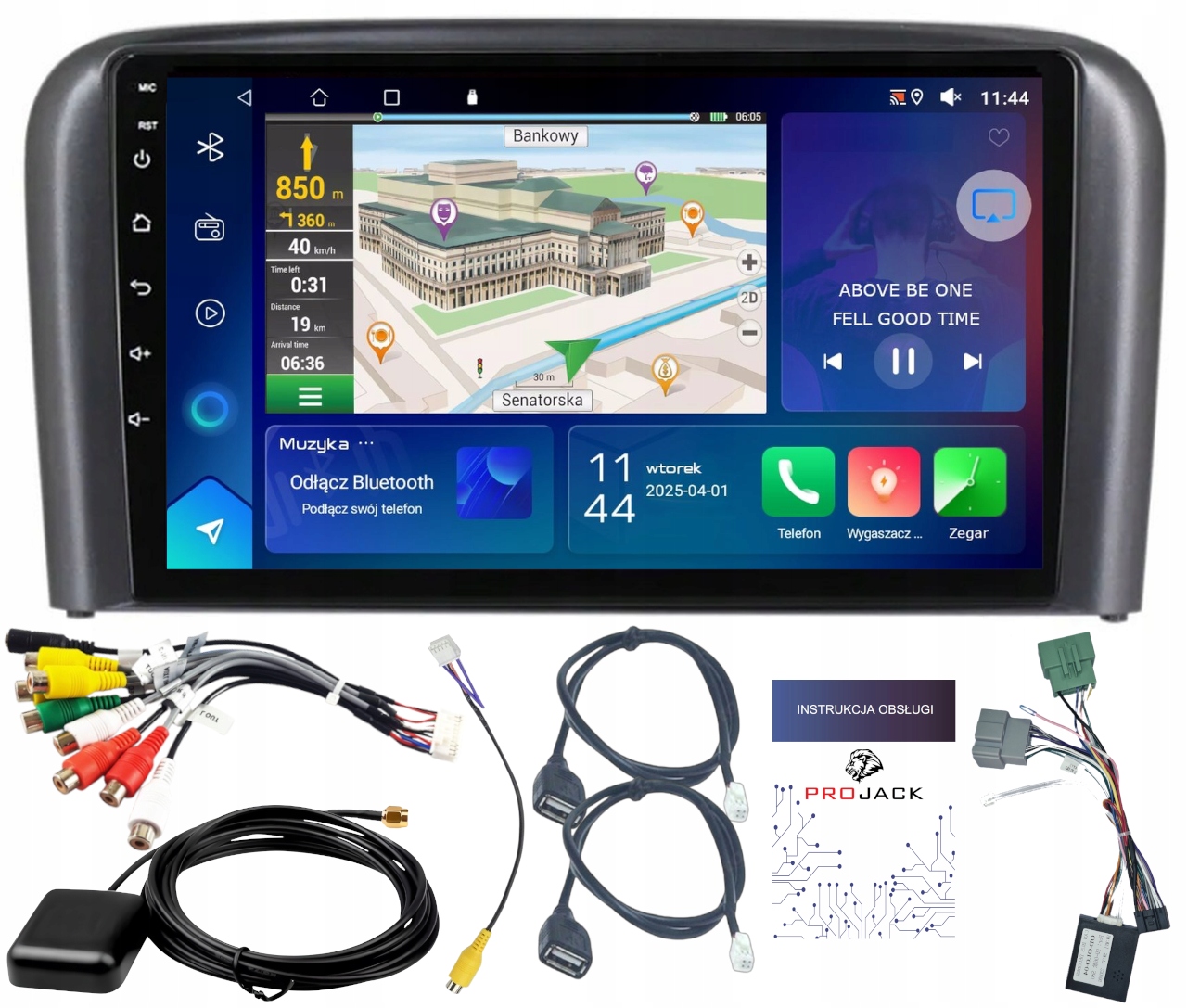 Autorádio Gps Android Volvo S80 1998-2006 Usb Wifi Carplay Bt 64 Gb