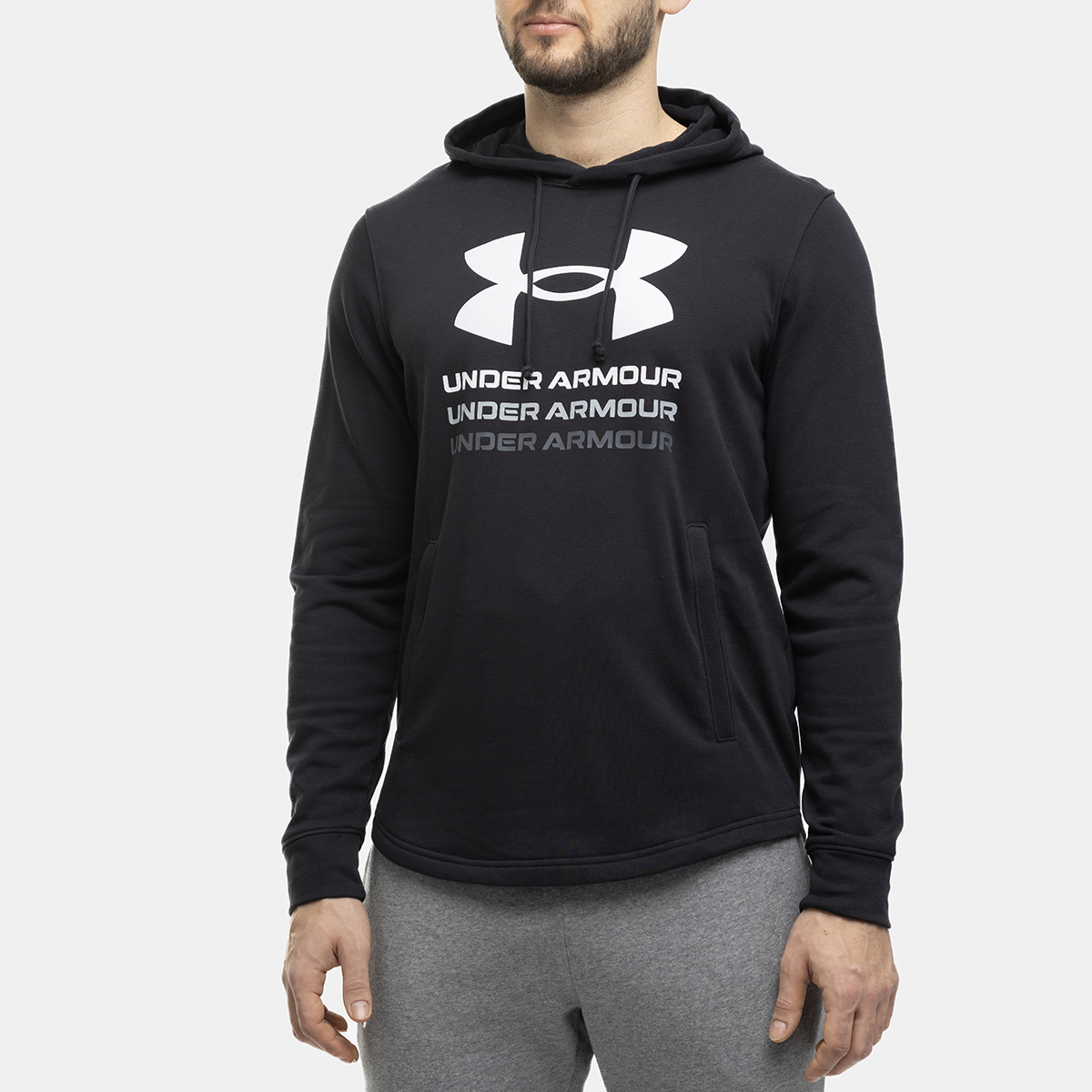 Under Armour pánská mikina sportovní s kapucí tepláková hoodie vel. S