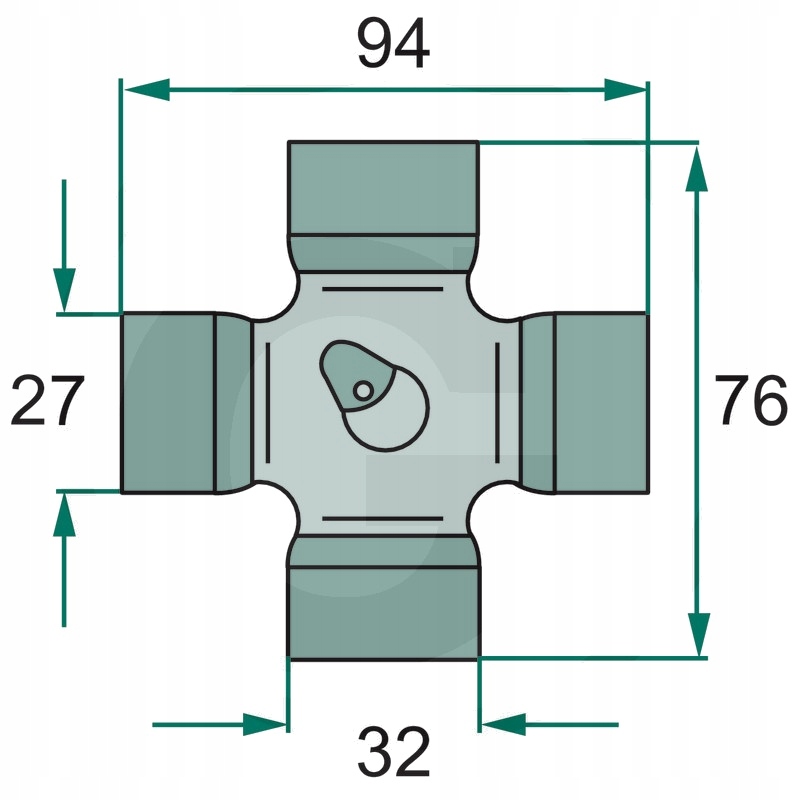 Weasler Zestaw krzyżaków F248, AW35-80° Numer katalogowy części 3972007694