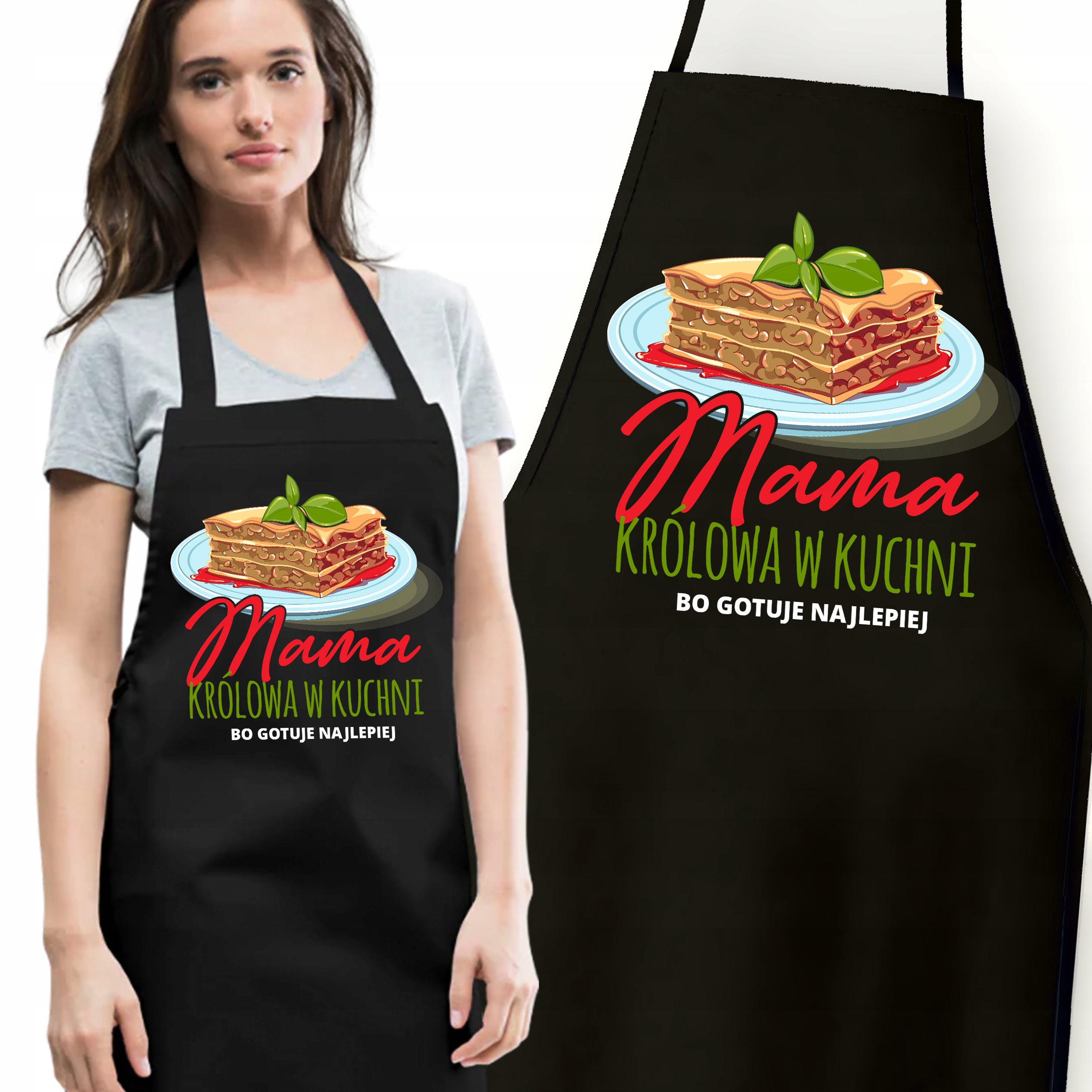 Kuchyňská Zástěra Černá Dárek Pro Maminku S Nápisem Den Matek