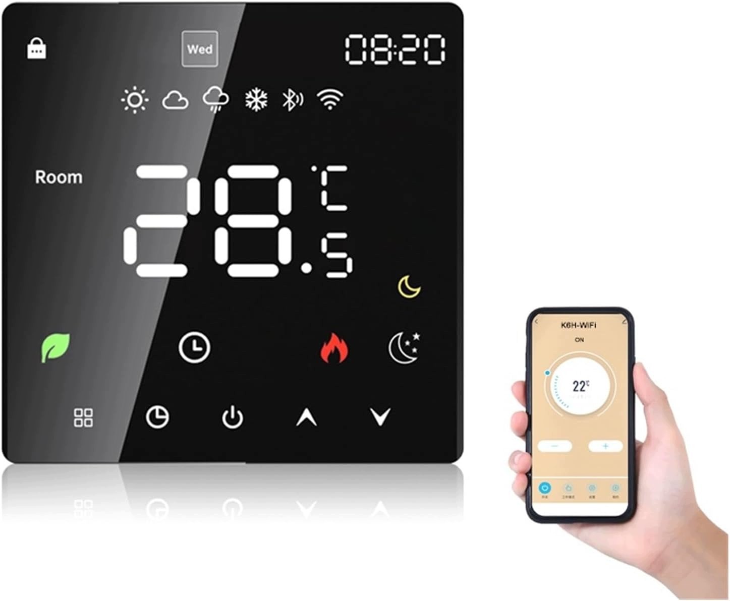 Pokojový Termostat Wifi Digitální Led Regulátor 16A