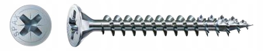 Skrutky Do Dreva Tesárske Pozinkované Biele 4.5X60 MM 500 Kusov