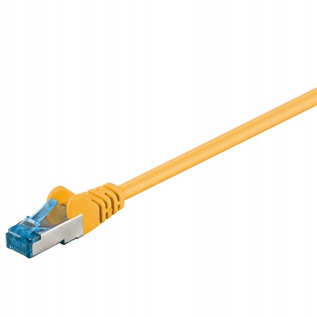 Kabel Lan Patchcord Cat 6A S/ftp żółty 5m