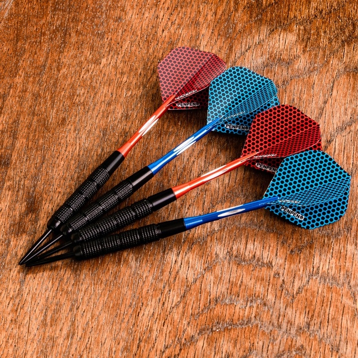 Matepro DUŻY PROFESJONALNY ZESTAW RZUTEK LOTKI DO DARTA SIZALOWY + PORTFEL Liczba kul 6 szt.