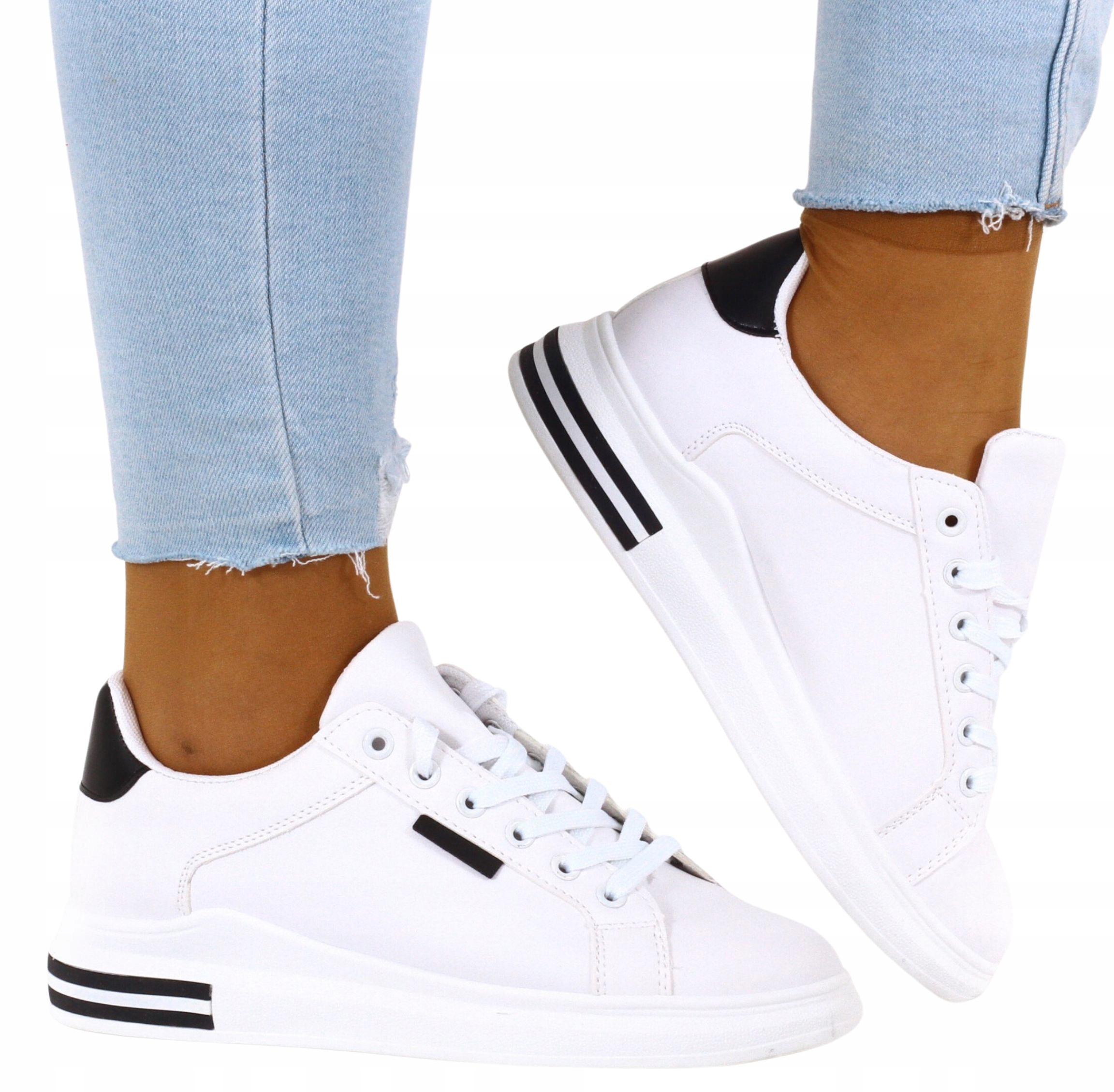 

Buty Damskie Obuwie Sportowe Sneakersy Wiązane