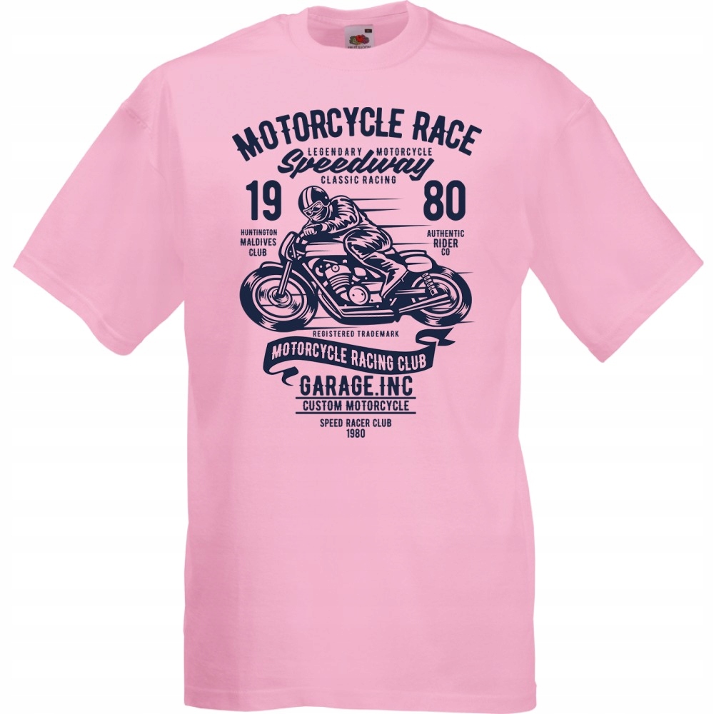 

Koszulka motocykl motor motocyklista kask XXL różo
