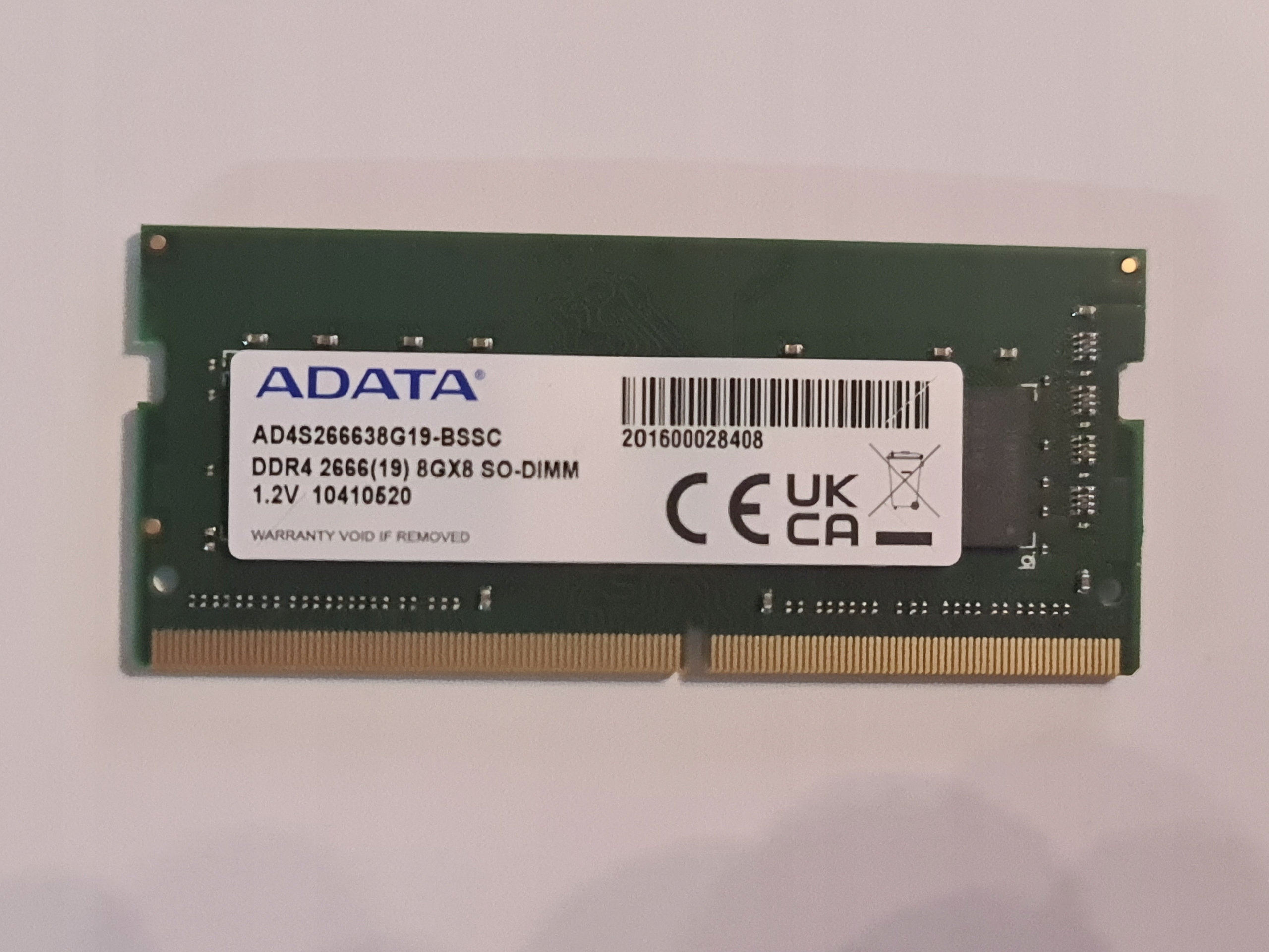 Pamięć RAM DDR4 8gb sodimm do laptopa 2666