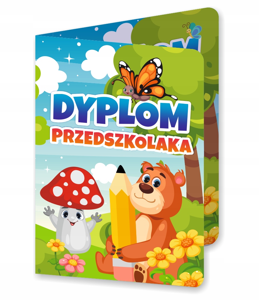 

Dyplom składany Przedszkolaka Zwierzątka