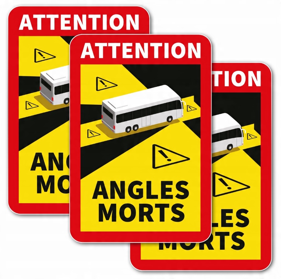 

Naklejka Angles Morts Francja zestaw 10x Bus Uv