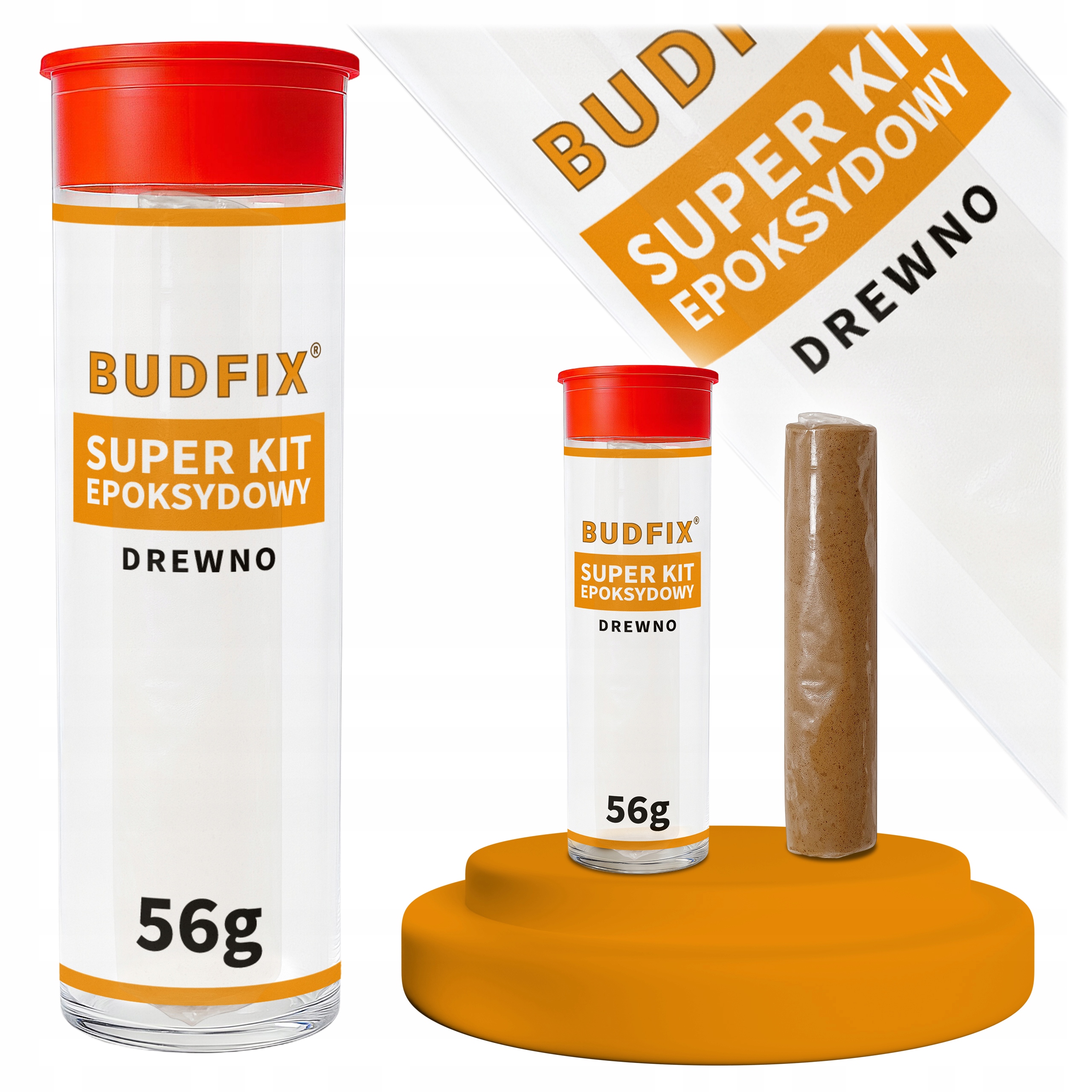 Kit Do Drewna Masa Naprawcza 56g Do Mebli Okien Drzwi Schodów Ubytków Dziur