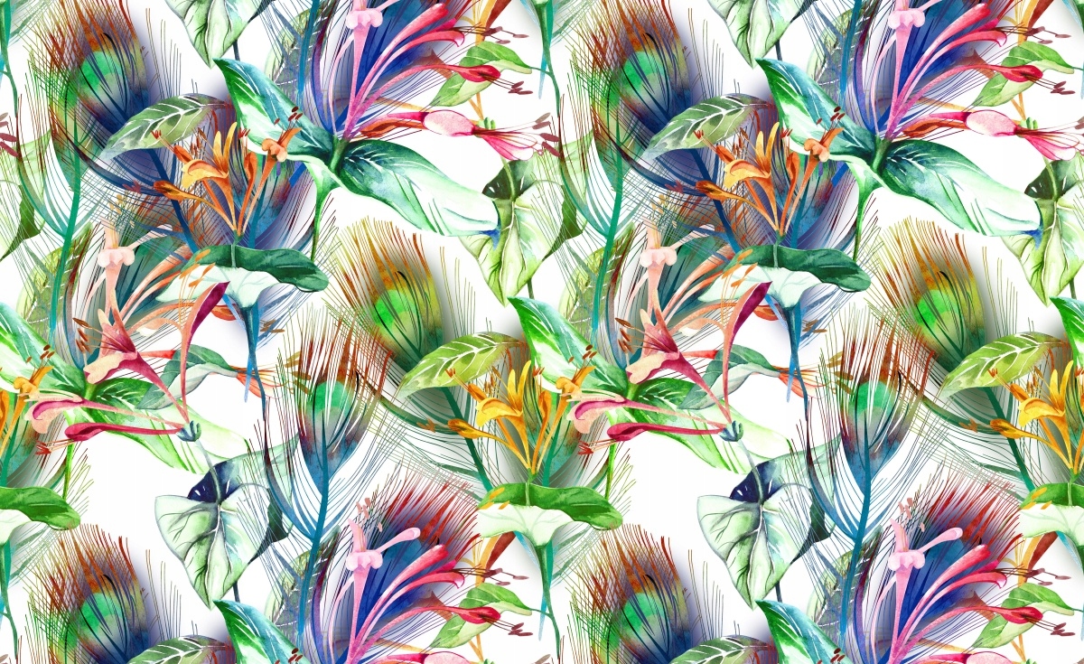 

Fototapeta Flizelina Tropikalne kwiaty 416x254