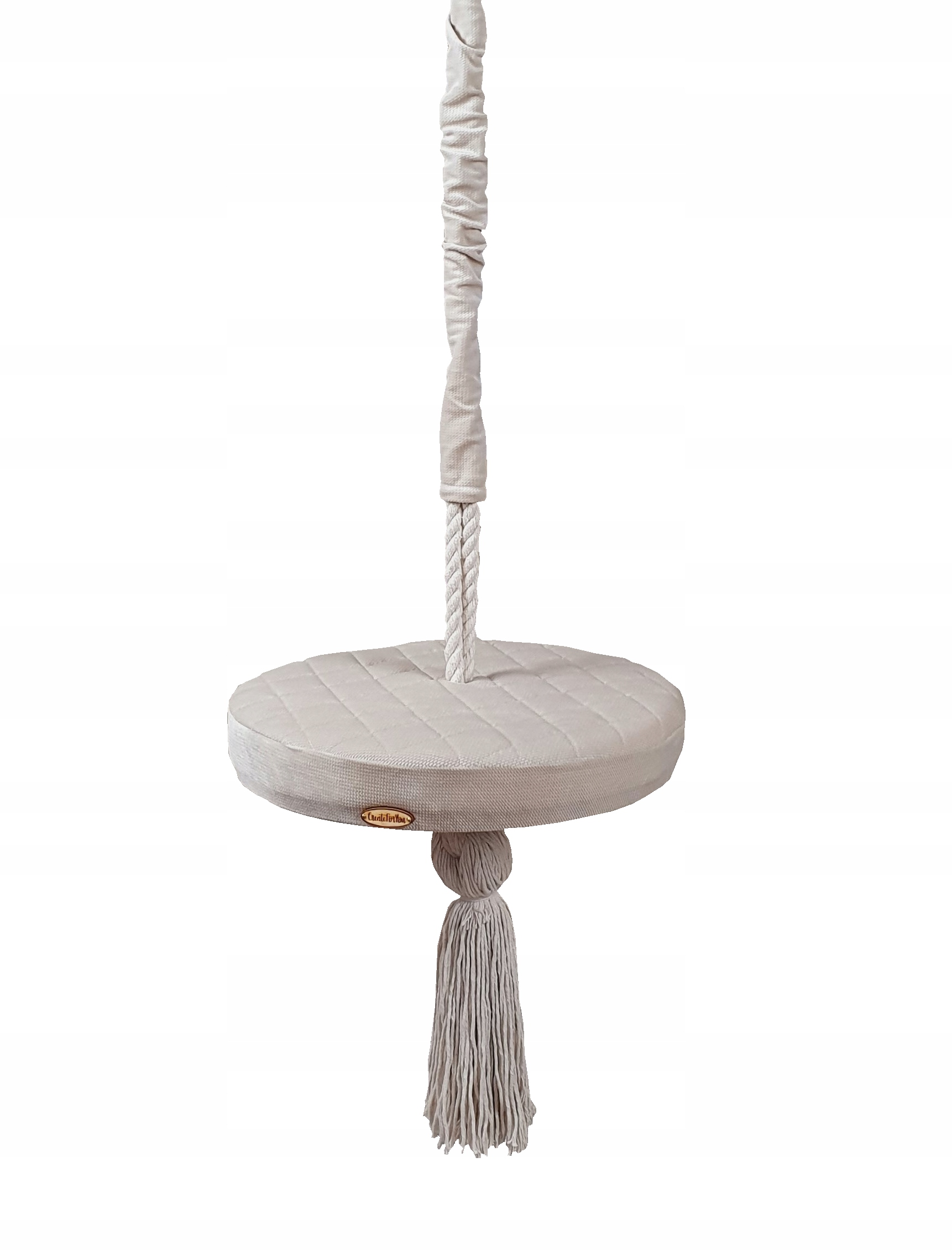 

Huśtawka ring dla dzieci domowa ogród, dysk Beż