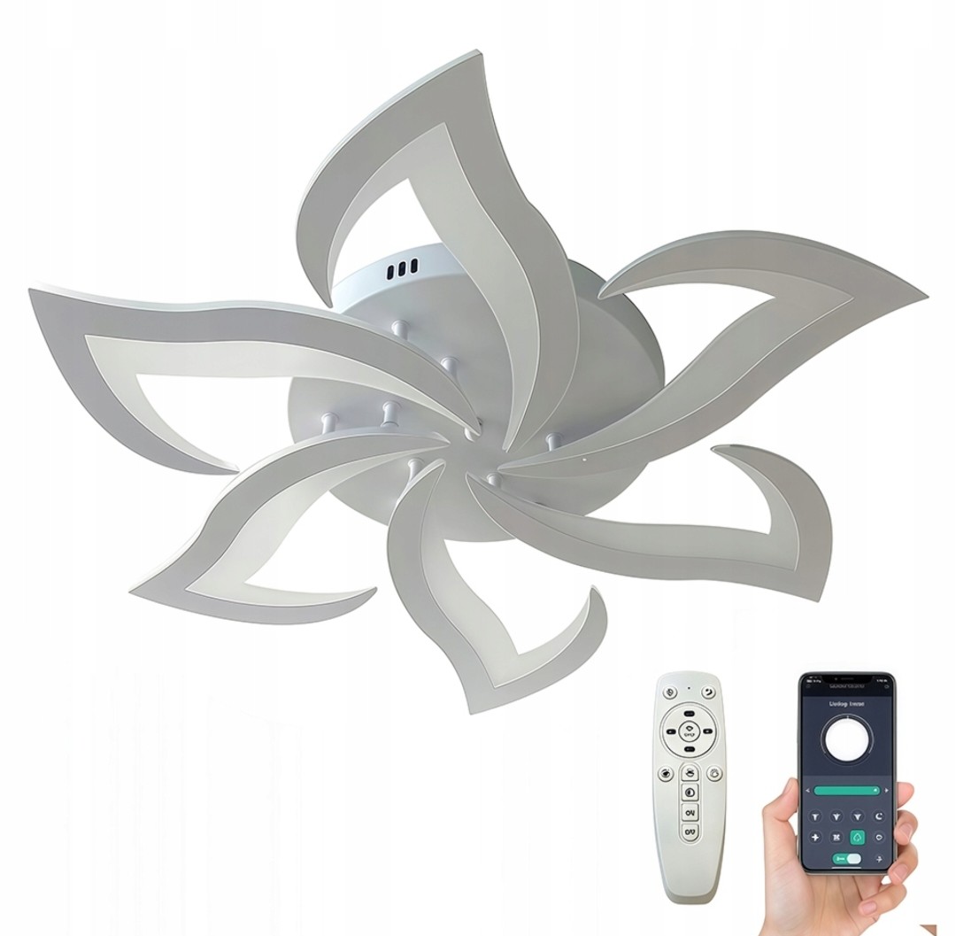 LED PLAFON Eco Premium подвесной Лотос 6 колец 66 Вт белый