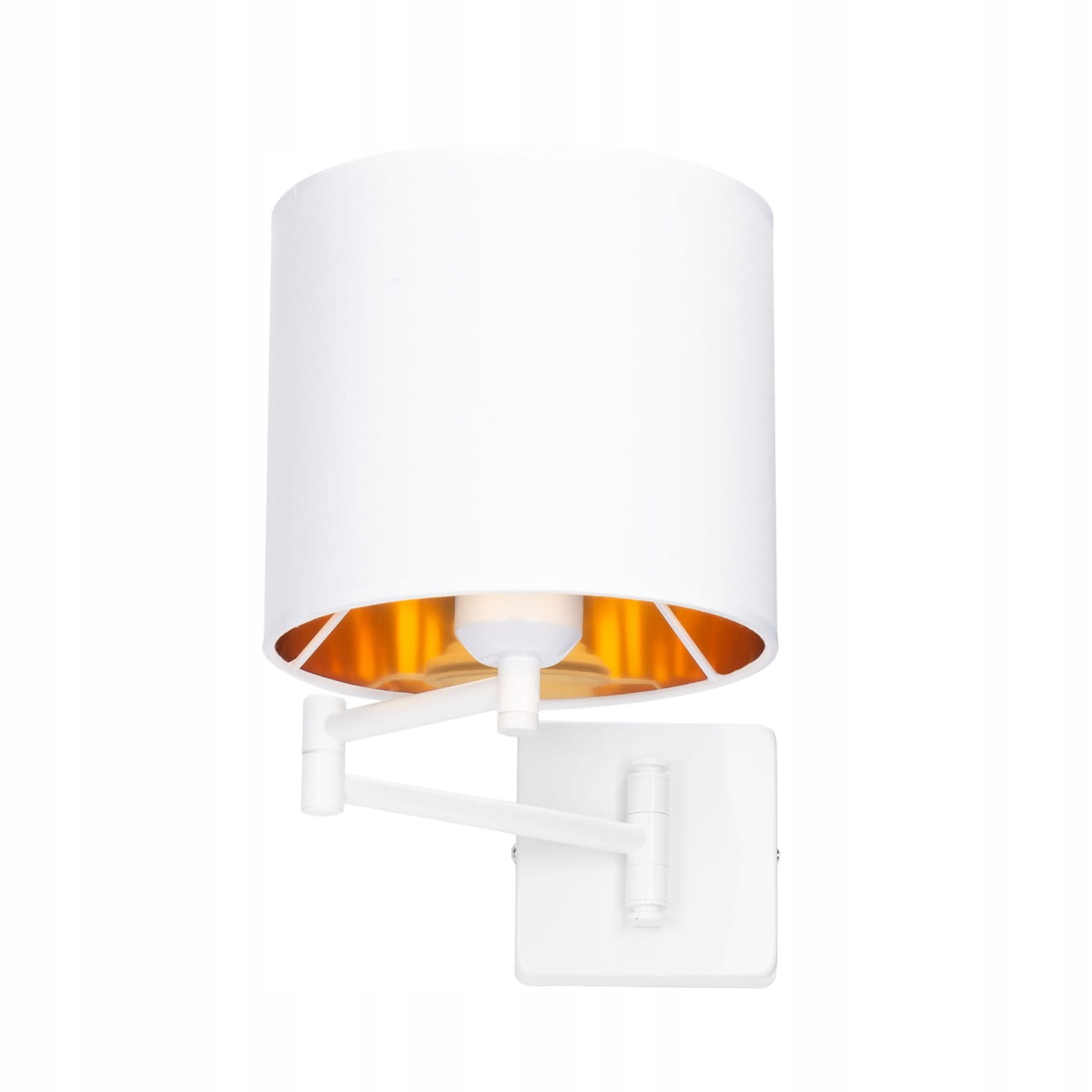 Regulovatelné nástěnné svítidlo s hotelovým bílým stínidlem