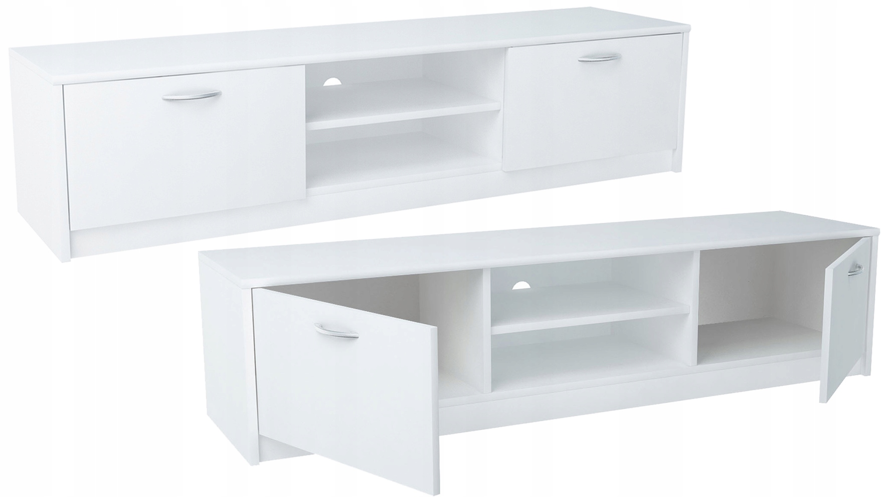 

Szafka Rtv stolik z półką K028 Biały 160cm