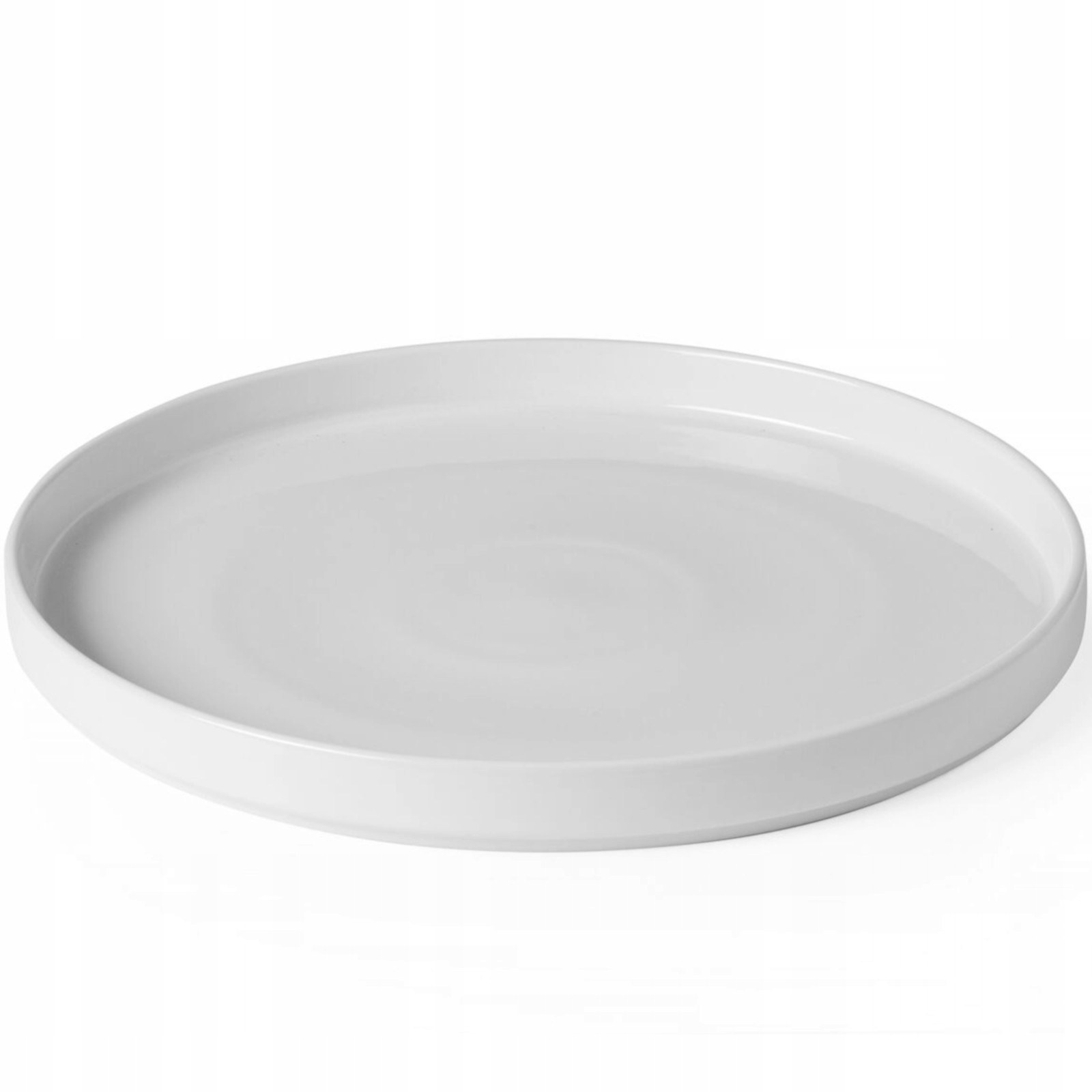 Bílý Porcelánový Talíř S Vysokým Okrajem 280 MM, Sada 6 Ks Hendi