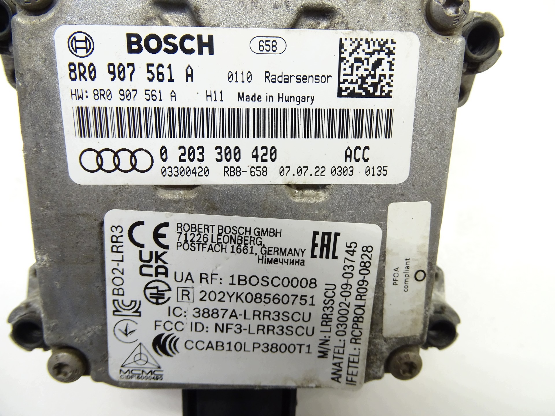 RADAR ACC DISTRONIC AUDI Q5 8R0907561A
