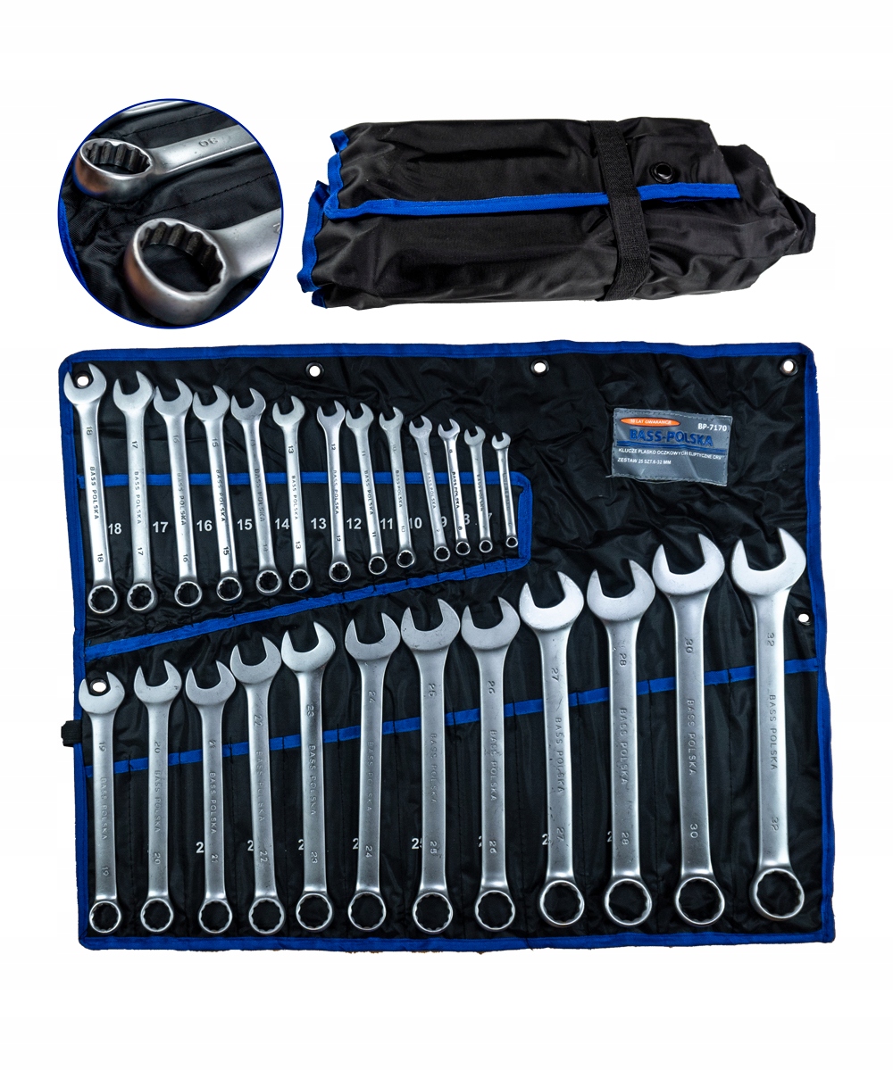 Бас набір гайкових ключів 25шт 10років GW