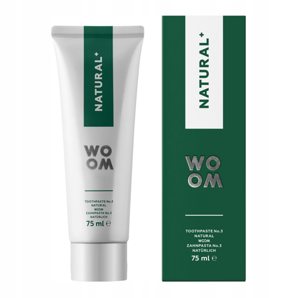 

Woom Natural+ Wzmacniająca pasta do zębów. 75 ml
