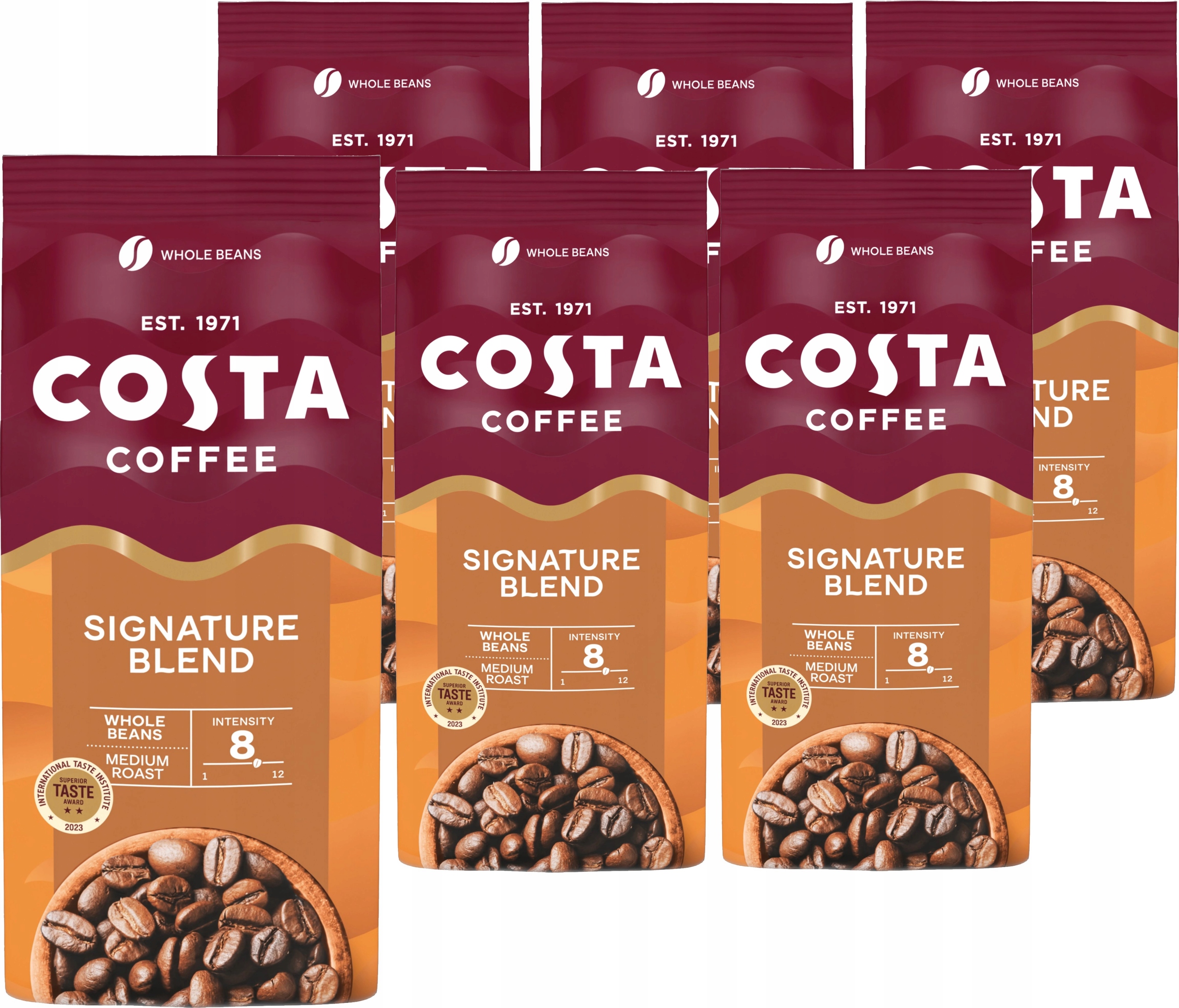 Levně Káva zrnková Costa Signature Blend Medium 6 x 500 g