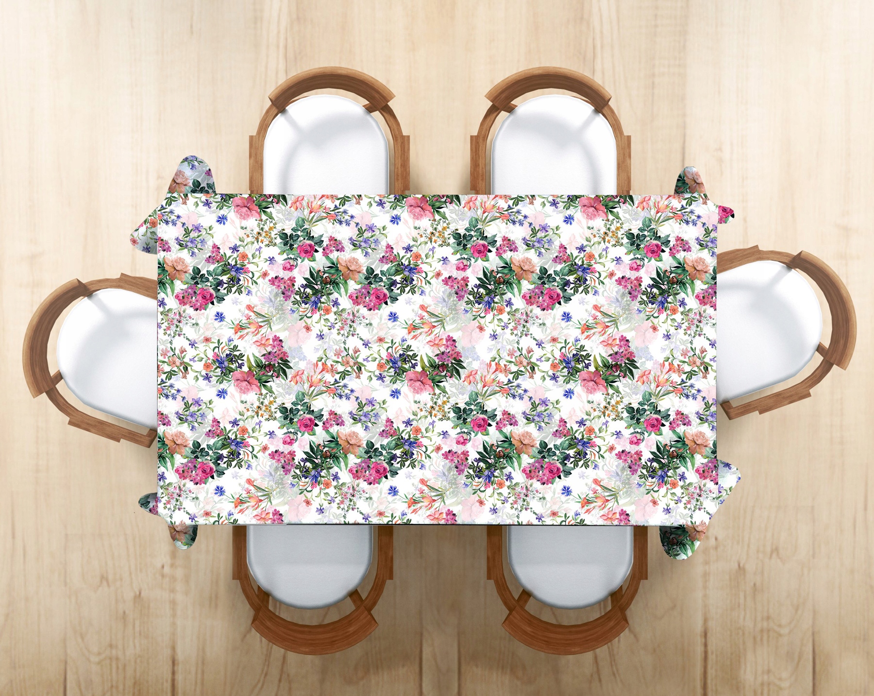 OBRUS PLAMOODPORNY 140X220 WZORY CHABROWY BUKIET Typ obrus