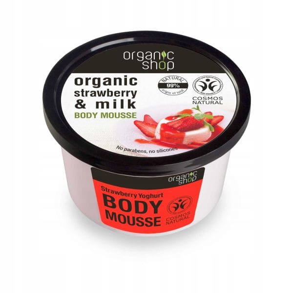 

Organic Shop Mus do ciała Truskawkowy jogurt 250ml