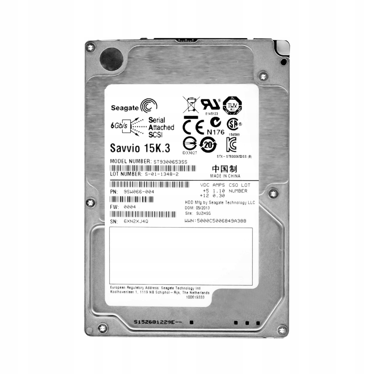 Seagate 300GB 15K 64MB SAS-2 2,5'' ST9300653SS