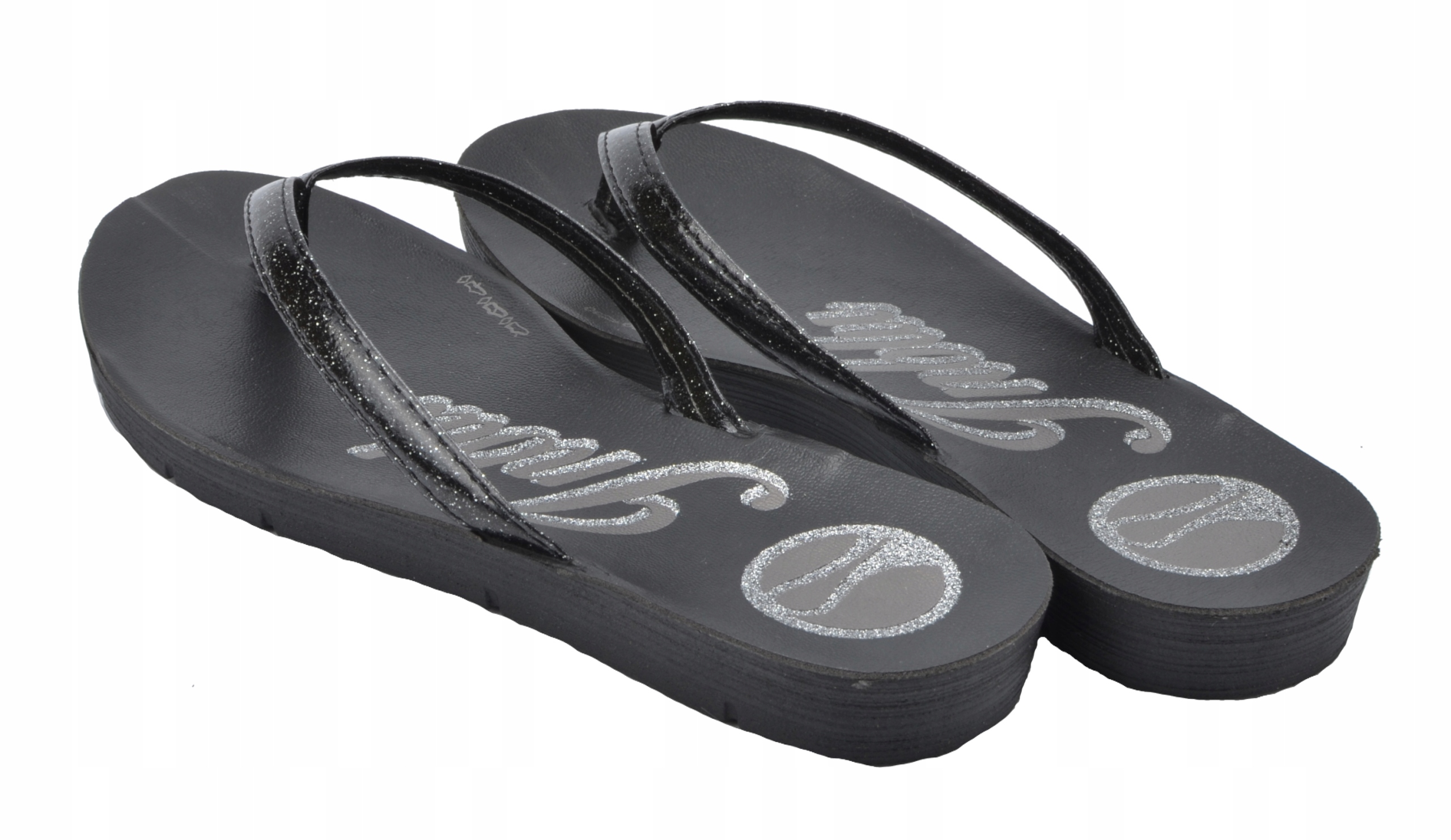 INBLU JAPONKI DAMSKIE KLAPKI CZARNE ME-40 R 37 Długość wkładki 24 cm